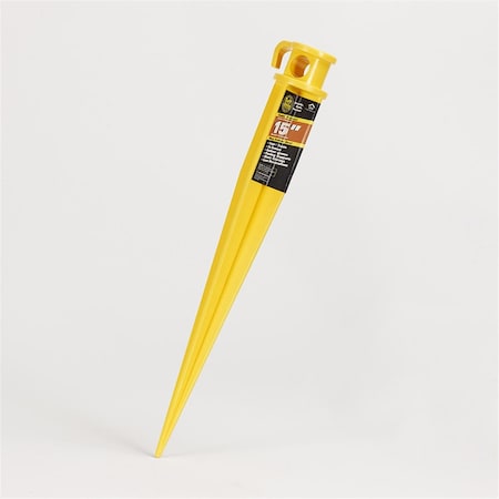 Ground Tech TS-15-24 15 in. Tuff PVC Anchor Spike, Yellow, 24PK TS-15/24